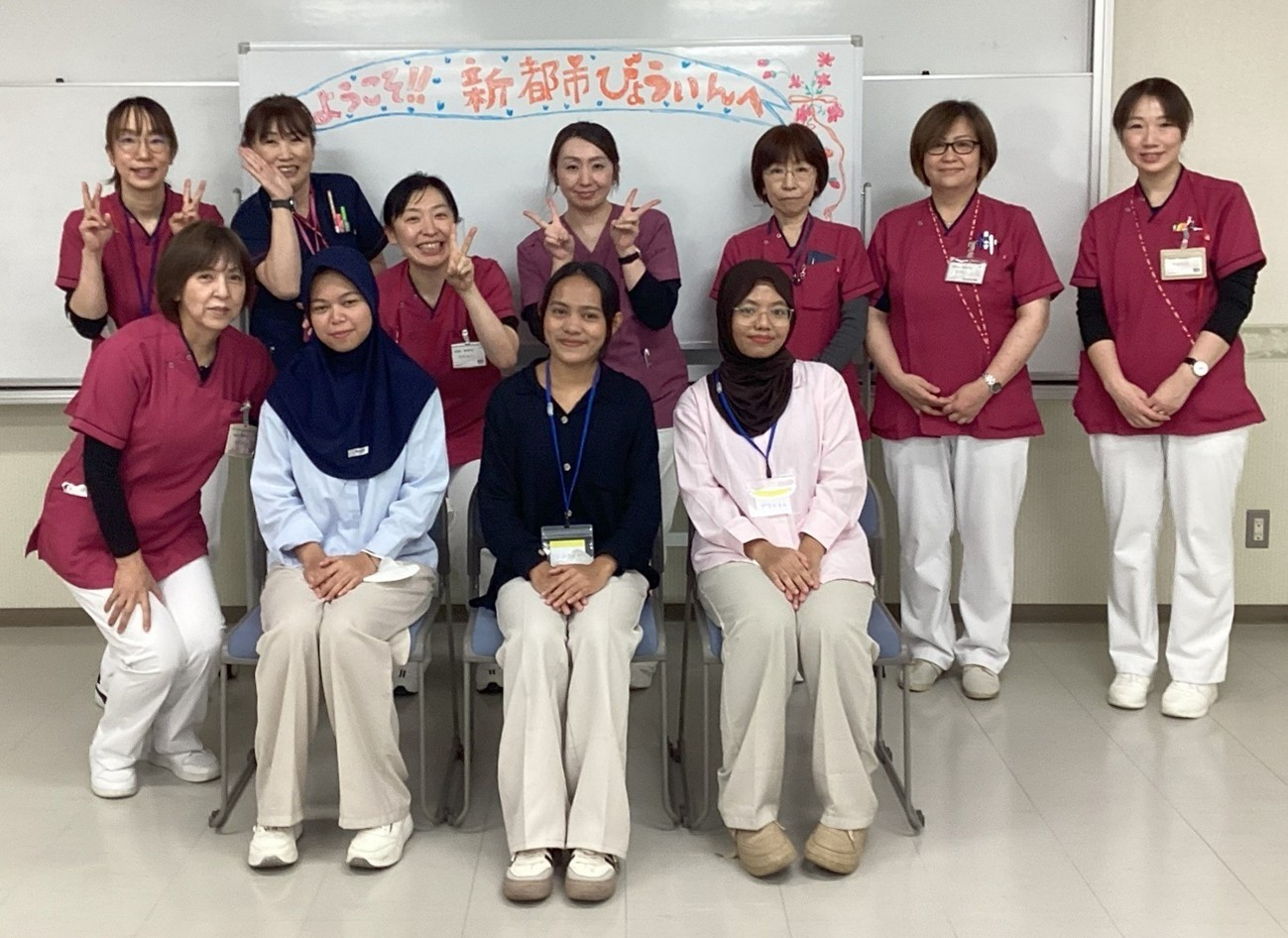 インドネシア人看護補助者3名をお迎えしました